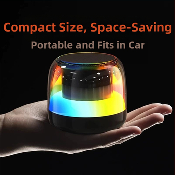 Επιτραπέζιο Bluetooth ηχείο, φορητό για εξωτερική χρήση και binge-watching, ήχος υψηλής ποιότητας - Bluetooth 5.3; συχνότητα 100 Hz–20 kHz; SNR ≥70 dB; ισχύς 5 W; ενσωματωμένη μπαταρία 1000–1200 mAh