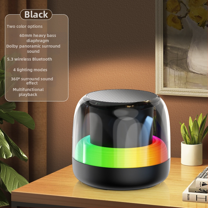 Επιτραπέζιο Bluetooth ηχείο, φορητό για εξωτερική χρήση και binge-watching, ήχος υψηλής ποιότητας - Bluetooth 5.3; συχνότητα 100 Hz–20 kHz; SNR ≥70 dB; ισχύς 5 W; ενσωματωμένη μπαταρία 1000–1200 mAh