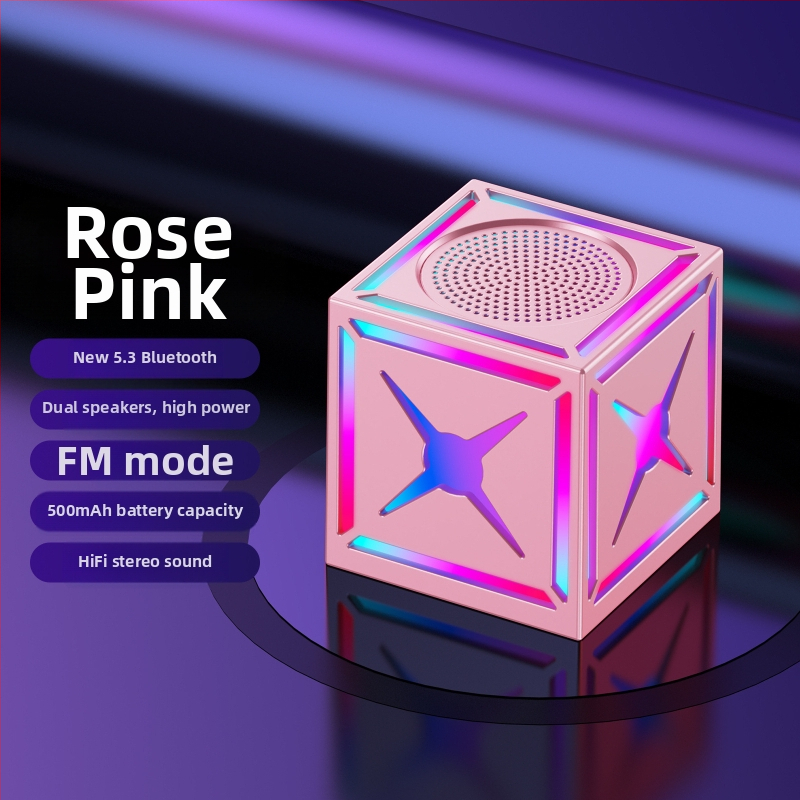 Επιτραπέζιο Bluetooth ηχείο, φορητό για εξωτερική χρήση και binge-watching, ήχος υψηλής ποιότητας - Bluetooth 5.3; συχνότητα 100 Hz–20 kHz; SNR ≥70 dB; ισχύς 5 W; ενσωματωμένη μπαταρία 1000–1200 mAh
