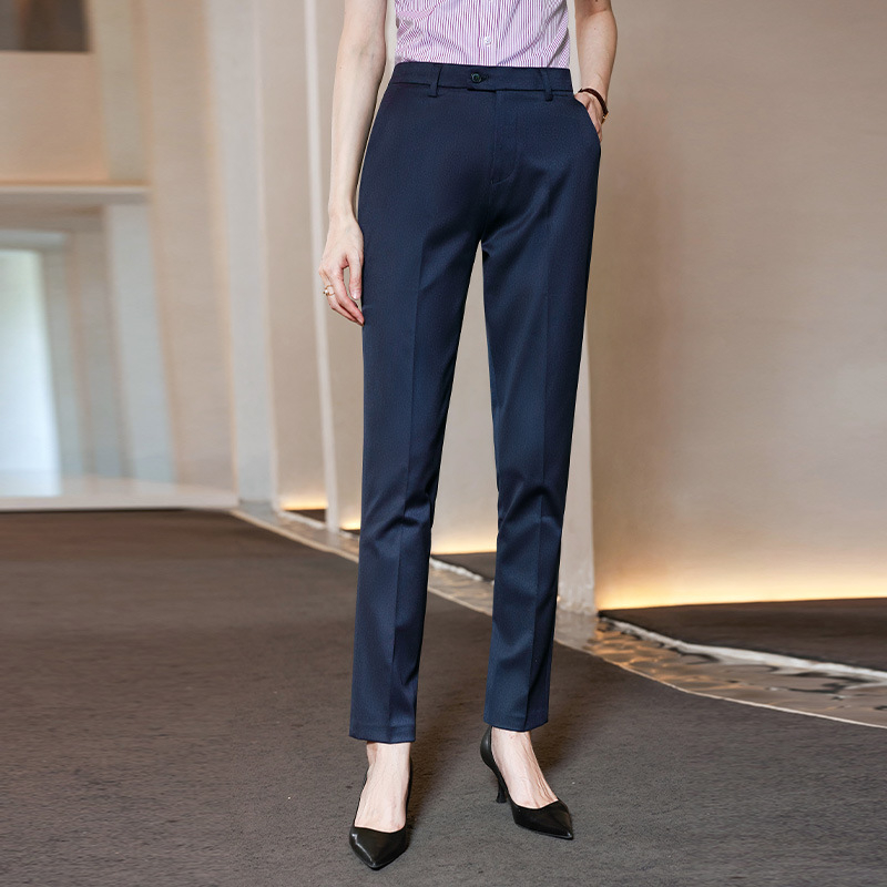 Vīriešu Slim-Fit bikses ar taisnu kāju, kokvilnas maisījuma audums, 62.1% poliesteris, darbam, visām sezonām