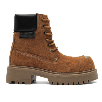 Vīriešu velūra zābaki ar gumijas zoli, iekšējā sieta odere, preces kods 43156, ikdienas stils