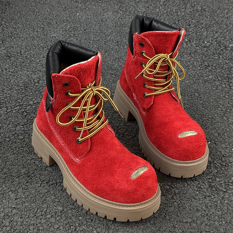 Vīriešu velūra zābaki ar gumijas zoli, iekšējā sieta odere, preces kods 43156, ikdienas stils