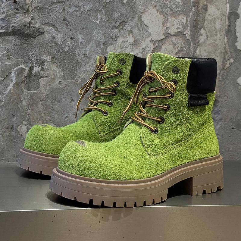 Vīriešu velūra zābaki ar gumijas zoli, iekšējā sieta odere, preces kods 43156, ikdienas stils