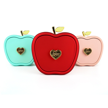 Κουτί κοσμημάτων με συρτάρι σε σχήμα μήλου, φινίρισμα λακ με απτική υφή, συσκευασία για δαχτυλίδια και κολιέ, Μοντέλο JINAO-SJP01