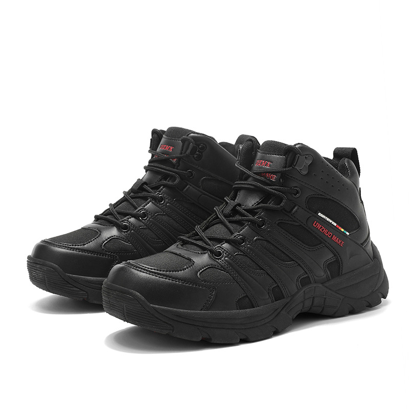 Augstas taktiskās kurpes ārpuskempingam — augšējā daļa no mikrošķiedras + Oxford audums, zole MD + TPR, svars 1000 g, vīriešiem