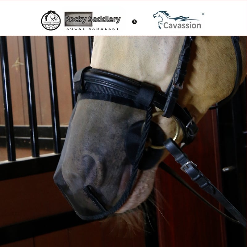 Arklių vabzdžių apsauginė kaukė su akių ir nosies tinklais, poliesterio pluoštas, galvos apsauga, modelis 8218142