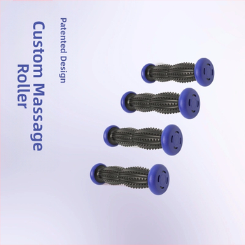 Фасциален ролер за масаж - преносим, PVC, 250 g, за врата, крака и гръб