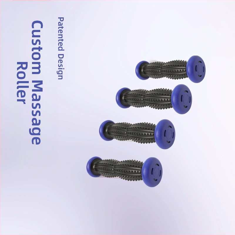 Фасциален ролер за масаж - преносим, PVC, 250 g, за врата, крака и гръб