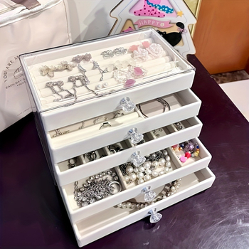 Κιβώτιο αποθήκευσης κοσμημάτων με συρτάρι, πολλαπλών επιπέδων, πλαστικό, καταγωγή Zhejiang