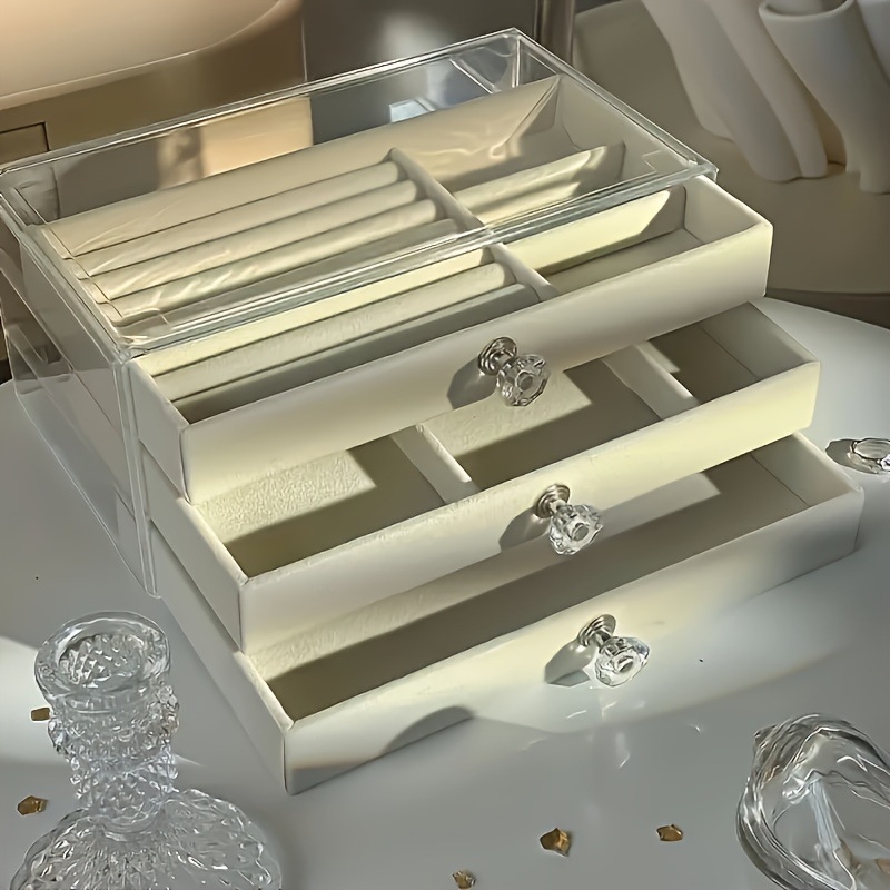 Кутия за бижута с чекмедже, многослойна, пластмасова, произход Zhejiang