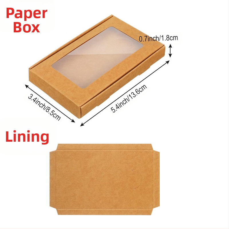 Кутия за опаковане на бижута – сгъваема крафт картонена кутия, Gravure печат, 300 gsm хартия/картон.