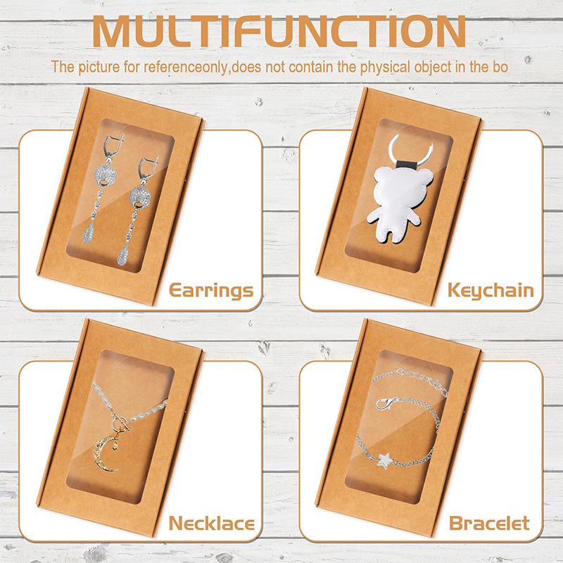 Κουτί συσκευασίας κοσμημάτων – πτυσσόμενο kraft χαρτόνι, Gravure εκτύπωση, 300 gsm χαρτί/κάρτον.