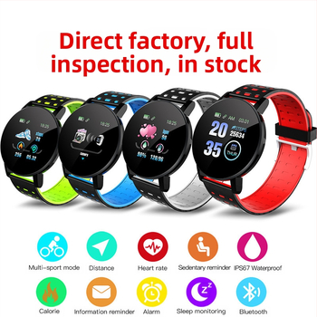 Brățară inteligentă cu monitorizarea ritmului cardiac, tensiunea arterială, somnul, oxigenul din sânge și numărarea pașilor — curea din silicon, cadran rotund