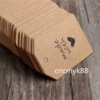 Ετικέτες δώρων από χαρτί kraft με εκτύπωση offset, προσαρμόσιμη επεξεργασία, 100 τεμαχίων ανά συσκευασία, περιλαμβάνει κορδόνι κάνναβης, κατάλληλες για συσκευασία δώρων, κρεμαστά και σελιδοδείκτες