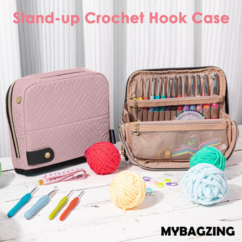 Τσαντάκι σετ εργαλείων βελονοκατασκευής – Quilted, προσαρμόσιμη, φορητή; στυλ τσάντας χειρός, Peach Skin ύφασμα, πολλαπλή χρήση για ταξίδια και σαλόνι, μοντέλο Z50