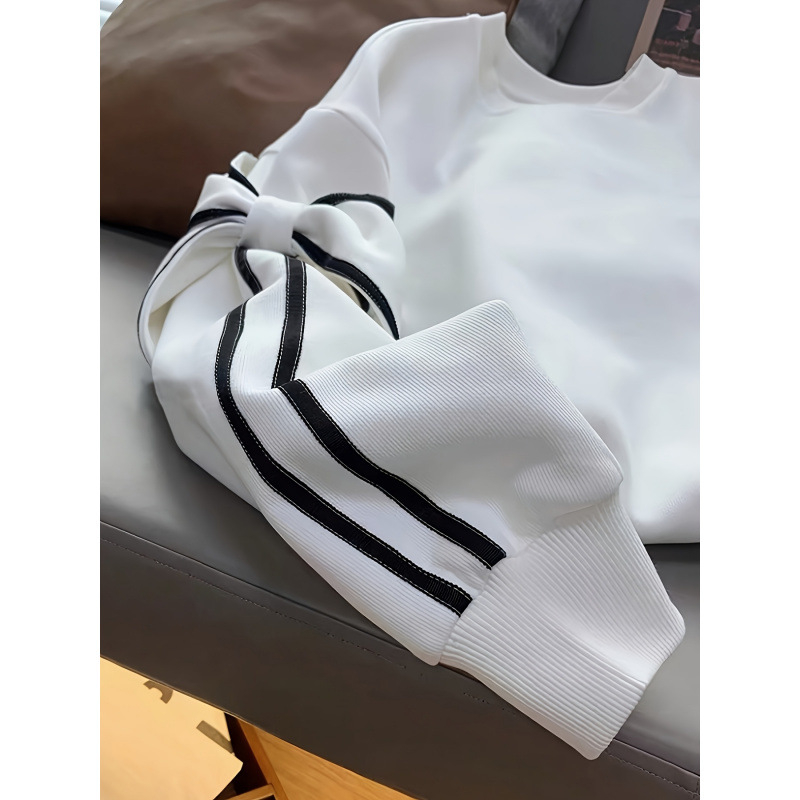 Γυναικείο Hoodie με Κόμπο Πεταλούδας, Ramie 51–70%, Fleece-Lined Odell Ύφασμα, Τέσσερις Εποχές