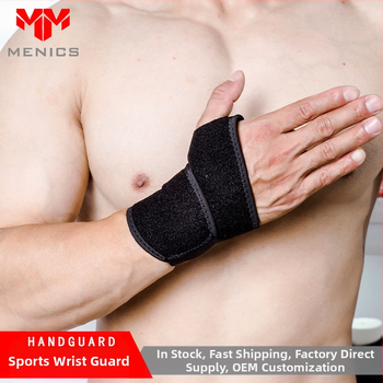 Riešo sąnario apsauga su kompresija ir kvėpuojančia medžiaga, prakaitą sugeria, tinkama visoms sporto šakoms (medžiaga: diving material; apsaugos dalis: riešas; kategorija: bracer)