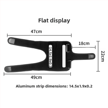 Sportiniai alkūnių apsaugos įrenginiai, reguliuojamas spaudimas, nuimamos aliuminio juostelės ir atraminiai dirželiai