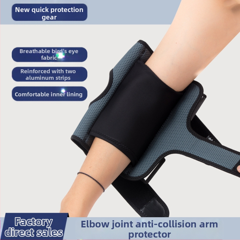 Sportiniai alkūnių apsaugos įrenginiai, reguliuojamas spaudimas, nuimamos aliuminio juostelės ir atraminiai dirželiai