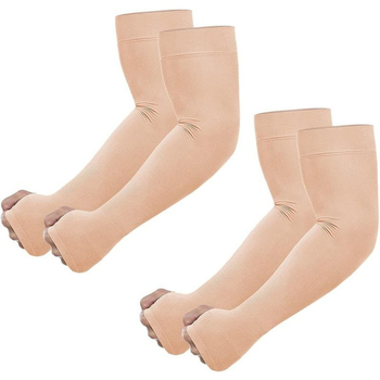 Nailoninės lauko rankovės su UV apsauga – vienos spalvos, unisex, skirtos lauko užsiėmimams ir saulės apsaugai