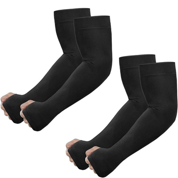 Nailoninės lauko rankovės su UV apsauga – vienos spalvos, unisex, skirtos lauko užsiėmimams ir saulės apsaugai