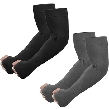 Nailoninės lauko rankovės su UV apsauga – vienos spalvos, unisex, skirtos lauko užsiėmimams ir saulės apsaugai