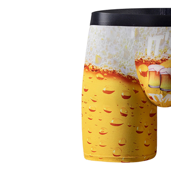 Ανδρικά μποξέρ εσώρουχα από μετάξι γάλακτος, διαπνέοντα, μεσαία μέση, κύρια σύνθεση υφάσματος 90–95% πολυεστέρας