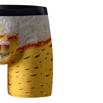 Ανδρικά μποξέρ εσώρουχα από μετάξι γάλακτος, διαπνέοντα, μεσαία μέση, κύρια σύνθεση υφάσματος 90–95% πολυεστέρας