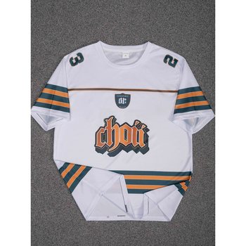 Тениска с цялостен 3D дигитален принт, кръгло деколте, къси ръкави, тясна кройка, микроеластична материя с велурена текстура