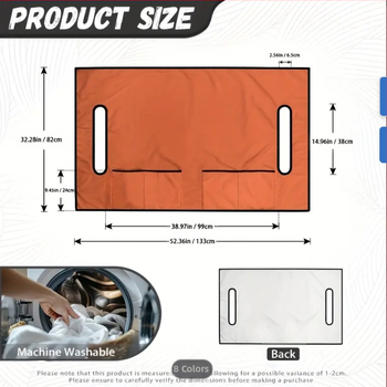 Κάλυμμα καθίσματος καροτσιού γκολφ, με 4 εμπρόσθιες τσέπες, επίπεδο και αθλητικό στυλ, πολυεστέρας, χωρίς γέμισμα