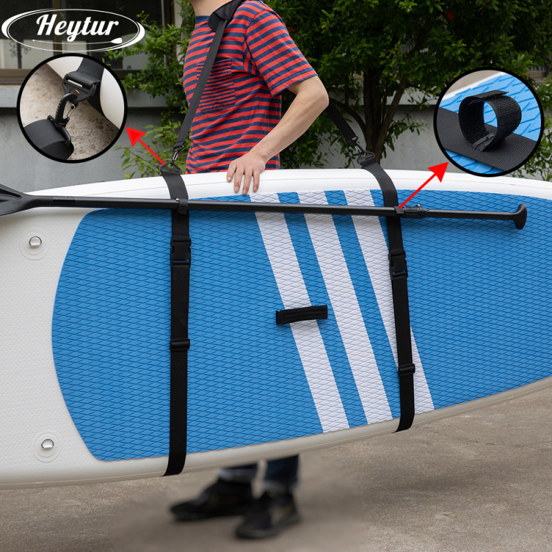 Ενισχυμένος και βελτιωμένος ιμάντας ώμου για σανίδα σερφ και καγιάκ — Πολυλειτουργικός ιμάντας πρόσδεσης με ρυθμιζόμενο μεταλλικό κούμπωμα