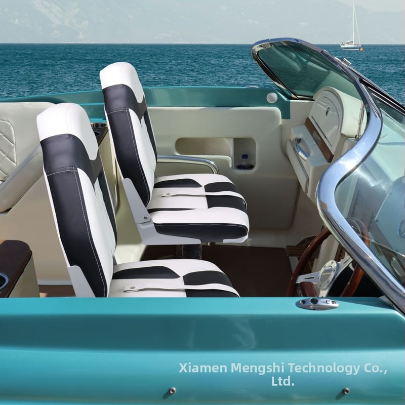 Αναδιπλούμενη καρέκλα βάρκας και ναυτικό κάθισμα, αδιάβροχη επένδυση PVC δέρμα, μοντέλο 86522-1WK, PP πλαστικό πλαίσιο, πολυουρεθανικός αφρός