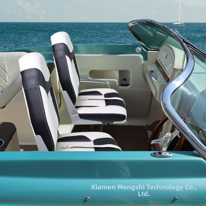 Αναδιπλούμενη καρέκλα βάρκας και ναυτικό κάθισμα, αδιάβροχη επένδυση PVC δέρμα, μοντέλο 86522-1WK, PP πλαστικό πλαίσιο, πολυουρεθανικός αφρός