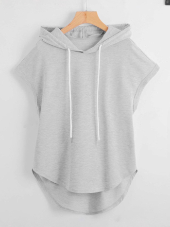 Γυναικείο φούτερ με κουκούλα, μη κανονική εφαρμογή, κανονικόμήκος, πολυεστέρας 95%+, στυλ δρόμου