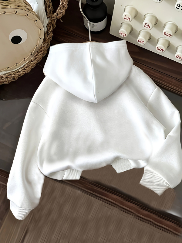 Γυναικεία κοντή φούτερ με κουκούλα – Σχέδιο Νέα Υόρκη και εκτύπωση `All s Have Dreams`; Μοτίβο: Letters/Numbers/Text; Μανίκια: Μακριά; Μήκος: Κοντό; Υλικό: Πολυεστέρας 95%+