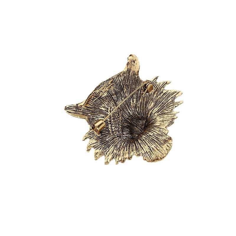 Tigro galvos broša - cinko lydinys, elektroplakavimas, unisex dekoravimas