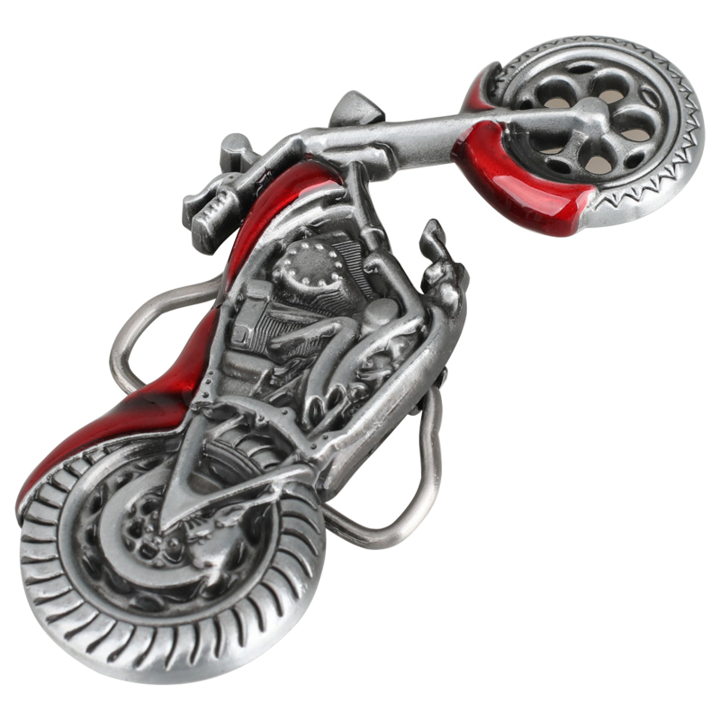 Αγκράβα ζώνης μοτοσικλέτας, κράμα ψευδαργύρου, λεία πλάκα αγκράβα, δυτικό στυλ, unisex
