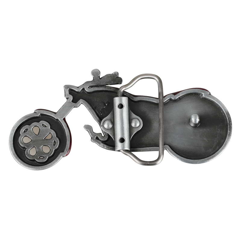 Αγκράβα ζώνης μοτοσικλέτας, κράμα ψευδαργύρου, λεία πλάκα αγκράβα, δυτικό στυλ, unisex