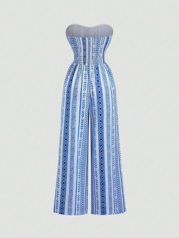 Poliesteres garā kleita ar ziedu rakstu, ar augstu jostu, bez piedurknēm