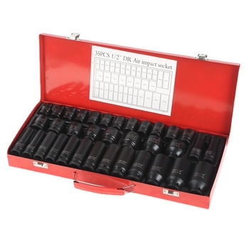 Σετ εξάγωνων σωκετών, 35 τεμάχια, χρωμοβάνδιου χάλυβας, ηλεκτροφόρο φινίρισμα, Zhonai'an