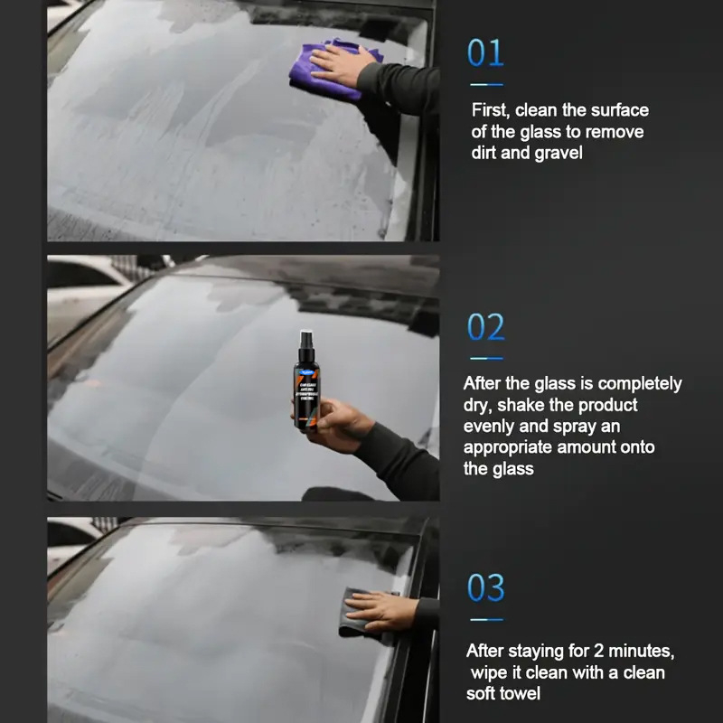 Kineshinex autóüveg esővédő spray – esővédő anyag autóüveghez – 3 éves szavatosság – licencelt magánmárkák elérhetők