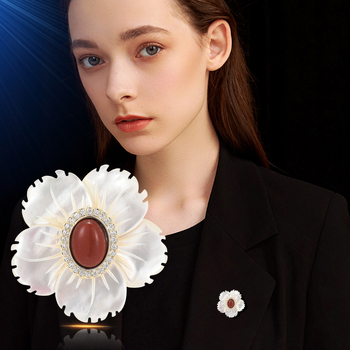 Καρφίτσα από χαλκό με άνθος, vintage στυλ, λογοτεχνικό ρετρό σχέδιο, ηλεκτροπλατινωμένη επίστρωση