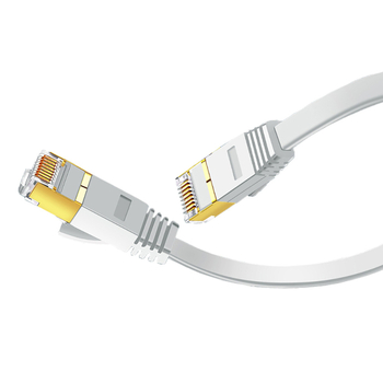 Cat6 patch cord με επίχρυσους συνδετήρες, επίπεδο καλώδιο χωρίς οξείδιο του χαλκού, Gigabit Ethernet