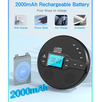 CD player CD35 με οθόνη (αναπαραγωγή CD-RW, τύπος δίσκου: CD, υλικό: ABS)