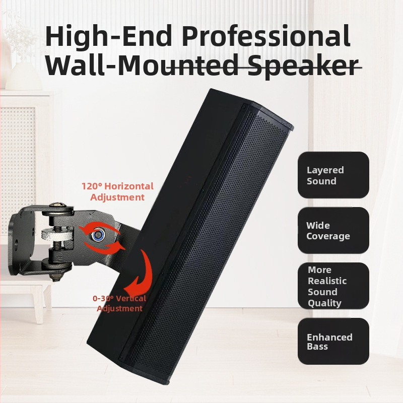 Držiak na reproduktory na stenu, celé kovový, hrubý stĺpec, pre centrálny a surround zvuk, univerzálny, FX366 — Fx fengxiang