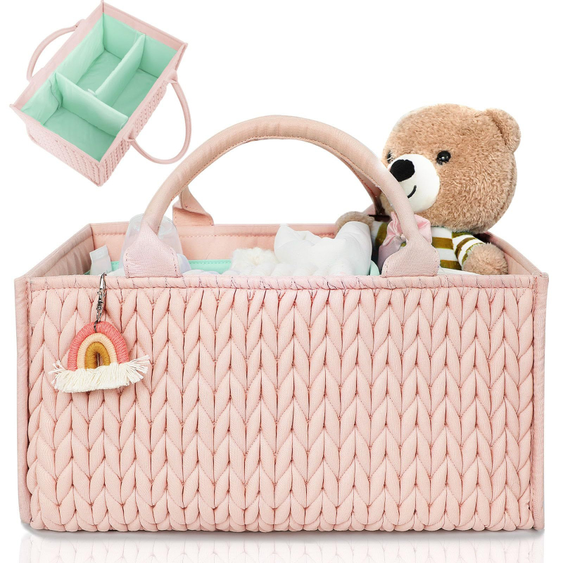 Prisitaikoma sauskelnių kuprinė motinoms, kuprinės tipo, siūta kūdikio reikmenų saugykla (Medžiaga: poliesteris; Stilius: modernus minimalizmas; Produkto kategorija: Kitos laikymo dėžės; Paleidimas: 2024 m. vasara)