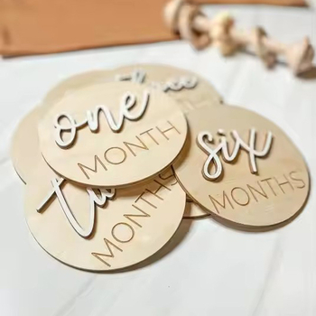 Ξύλινες Κάρτες Ορόσημα Μωρού – Καταγραφή Ανάπτυξης, Αξεσουάρ Φωτογράφησης, Διακοσμητικό Μοντέρνας Τέχνης