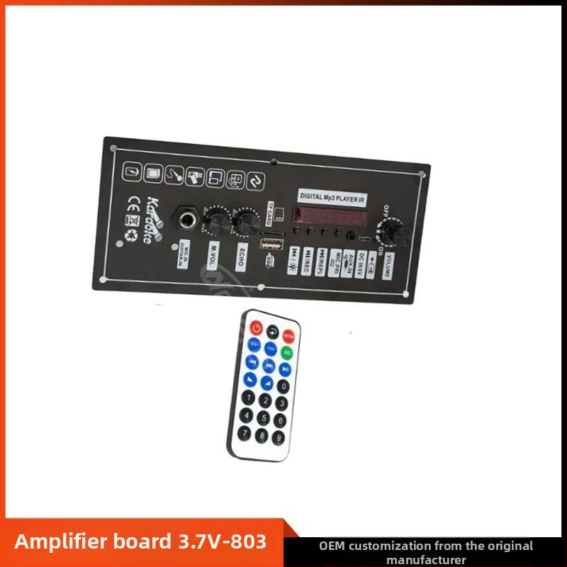 3.7V-803 Bluetooth garsiakalbio stiprintuvo plokštė su įkraunama ličio baterija automobilių DIY