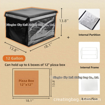 Pārtikas piegādes un piknika soma ar mugursomas siksnām, Oxford audums, jauda 32/48/62, mūsdienīgs minimālisma stils