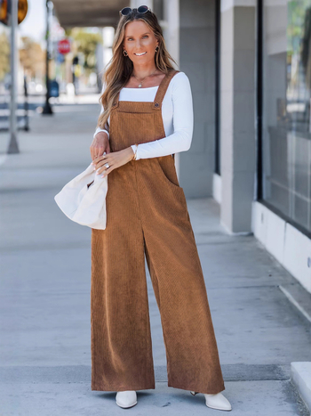 Γυναικεία αμάνικη ολόσωμη φόρμα εργασίας με πίσω τσέπη και ιμάντες, μονόχρωμη πολυεστέρα 91–100%, casual, φθινόπωρο 2025